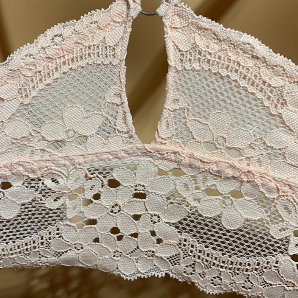 Forever21 Lace Bralette Bra Peach M - Picture 10 of 15